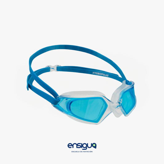 SPEEDO HYDROPULSE GOGGLE POOL BLUE/CLEAR/BLUE