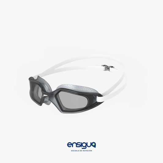 SPEEDO HYDROPULSE GOGGLE WHITE / ELEPHANT / LIGHT SMOKE